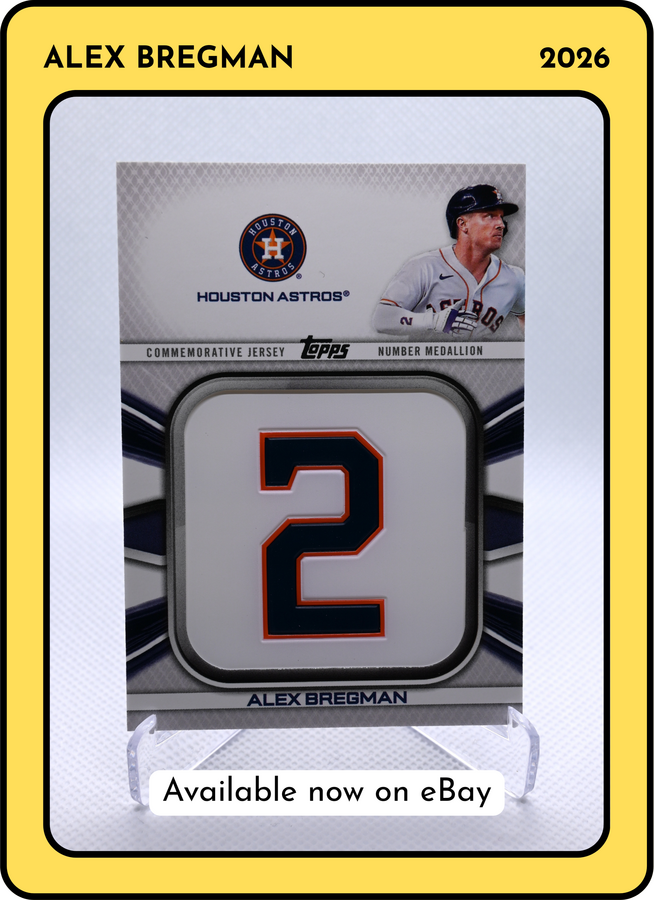 2022 Topps Alex Bregman #JNM-AB Jersey Number Medallion 2022 Topps Alex Bregman #JNM-AB Jersey Number Medallion