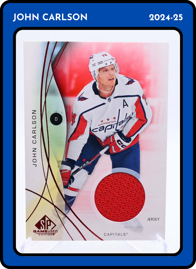 2024-25 Upper Deck SP Game Used John Carlson #51 Jersey Memorabilia 2024-25 Upper Deck SP Game Used John Carlson #51 Jersey Memorabilia