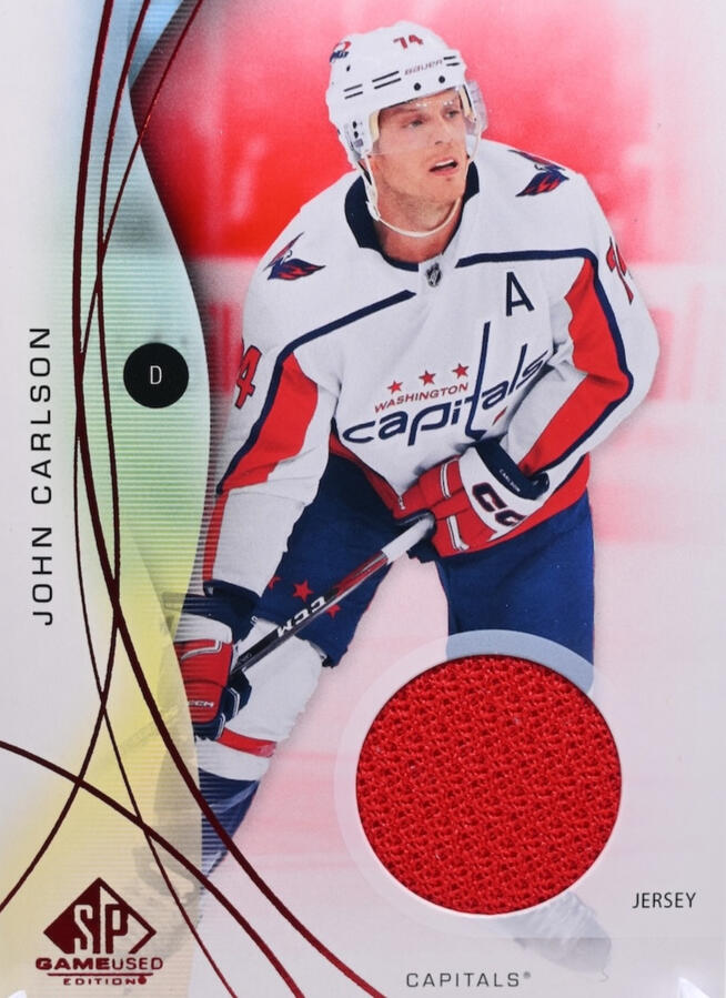2024-25 Upper Deck SP Game Used John Carlson #51 Jersey Memorabilia 2024-25 Upper Deck SP Game Used John Carlson #51 Jersey Memorabilia
